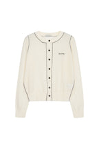 LESHOP BLANC Women's Contrast-Trim Wool-Blend Cardigan L1G32KCD070 — original supplier image 1003-gallery-07