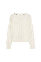 LESHOP BLANC Women's Contrast-Trim Wool-Blend Cardigan L1G32KCD070 — original supplier image 1003-gallery-08