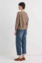 Bonispax Women's Leather-Label Baggy Indigo Jeans B1G32DSL030 — original supplier image 1102-gallery-05
