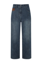 Bonispax Women's Leather-Label Baggy Indigo Jeans B1G32DSL030 — original supplier image 1102-gallery-08