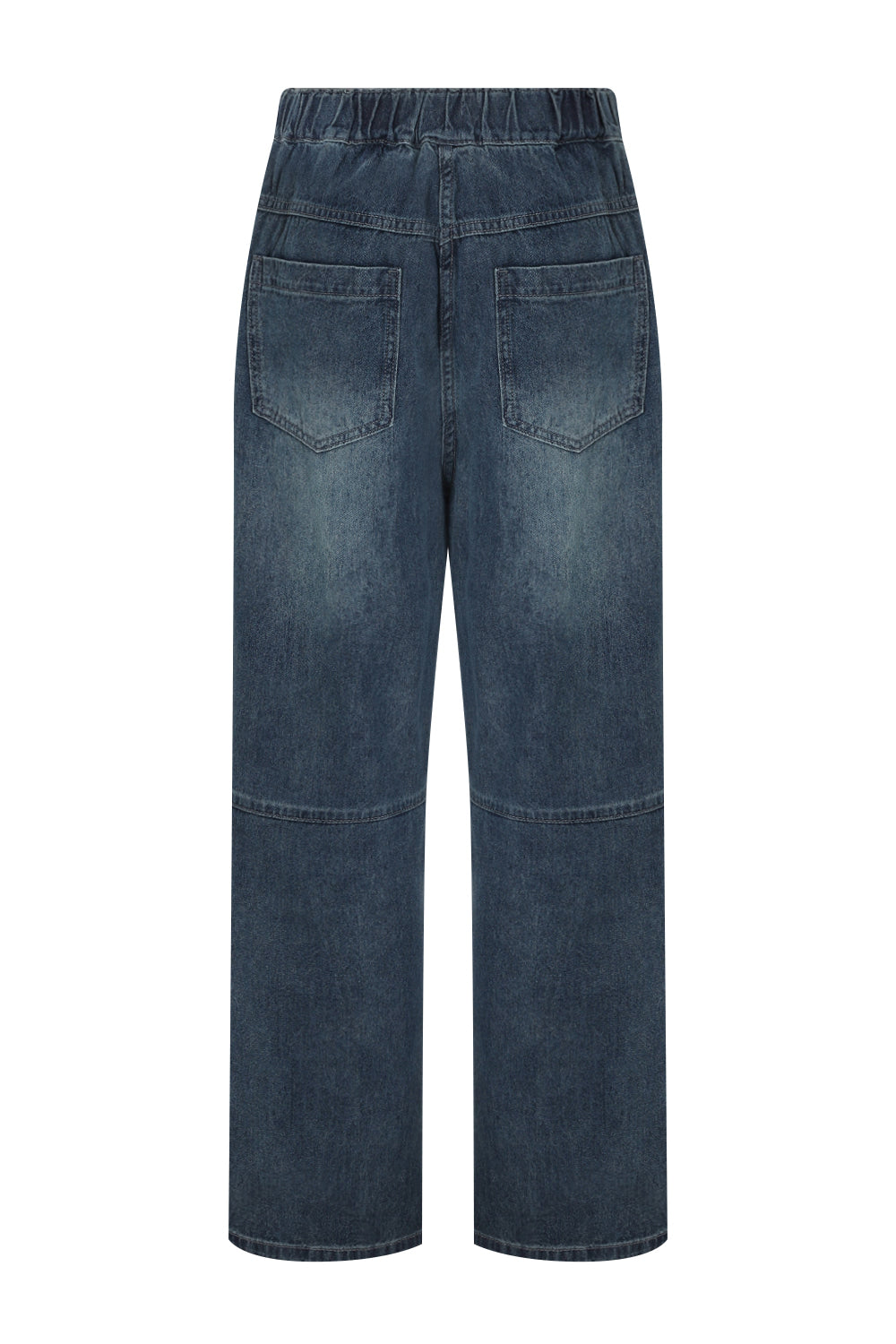 Bonispax Women's Leather-Label Baggy Indigo Jeans B1G32DSL030 — original supplier image 1102-gallery-09