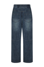 Bonispax Women's Leather-Label Baggy Indigo Jeans B1G32DSL030 — original supplier image 1102-gallery-09