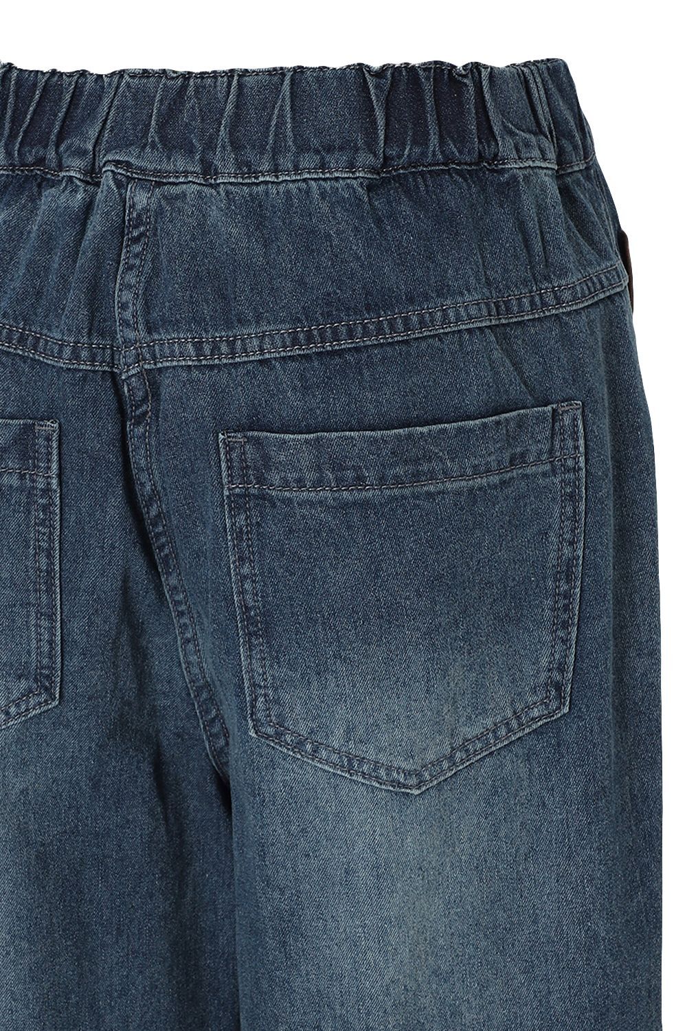 Bonispax Women's Leather-Label Baggy Indigo Jeans B1G32DSL030 — original supplier image 1102-gallery-13