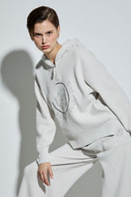 Bonispax Women's Boucle Half-Zip Hooded Knit Pullover B3G42KPO920 — original supplier image 1311-gallery-01