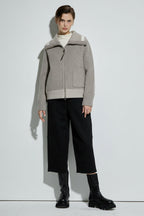Bonispax Women's Knit-Collar Wool-Cashmere Short Coat B1G41HCT010 — original supplier image 1343-gallery-00