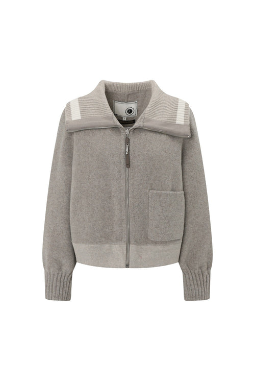 Bonispax Women's Knit-Collar Wool-Cashmere Short Coat B1G41HCT010 — original supplier image 1343-gallery-01