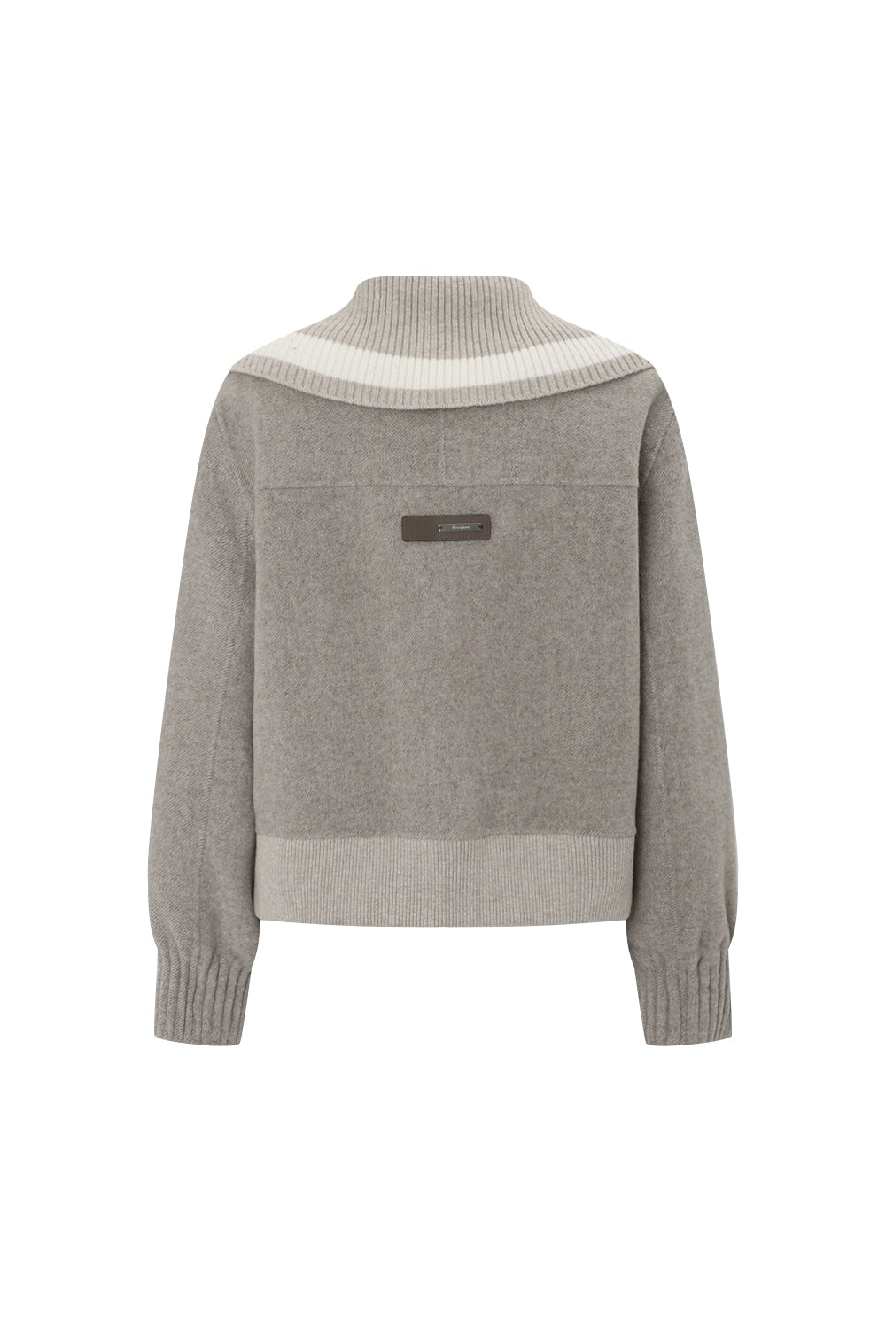 Bonispax Women's Knit-Collar Wool-Cashmere Short Coat B1G41HCT010 — original supplier image 1343-gallery-02