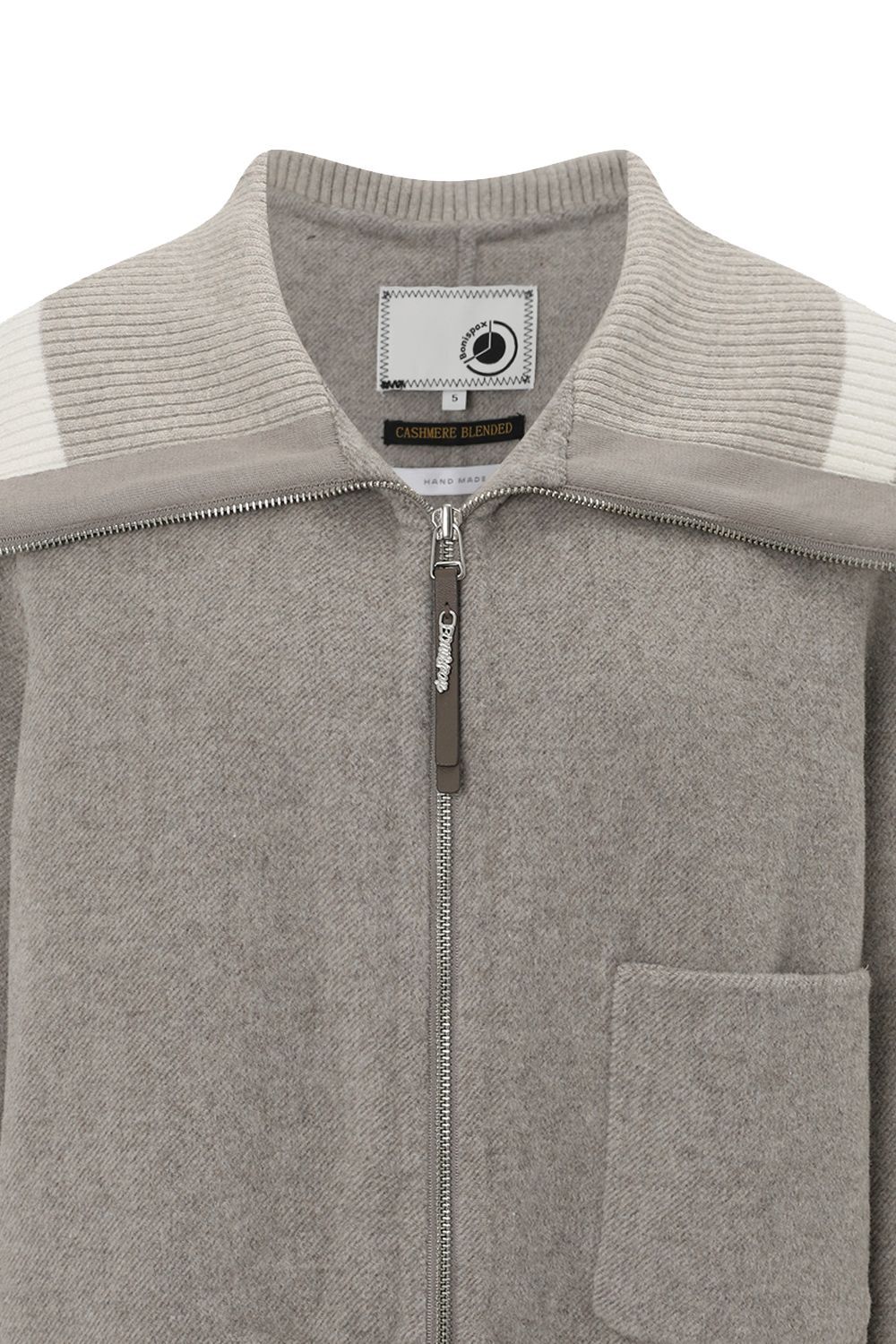 Bonispax Women's Knit-Collar Wool-Cashmere Short Coat B1G41HCT010 — original supplier image 1343-gallery-04