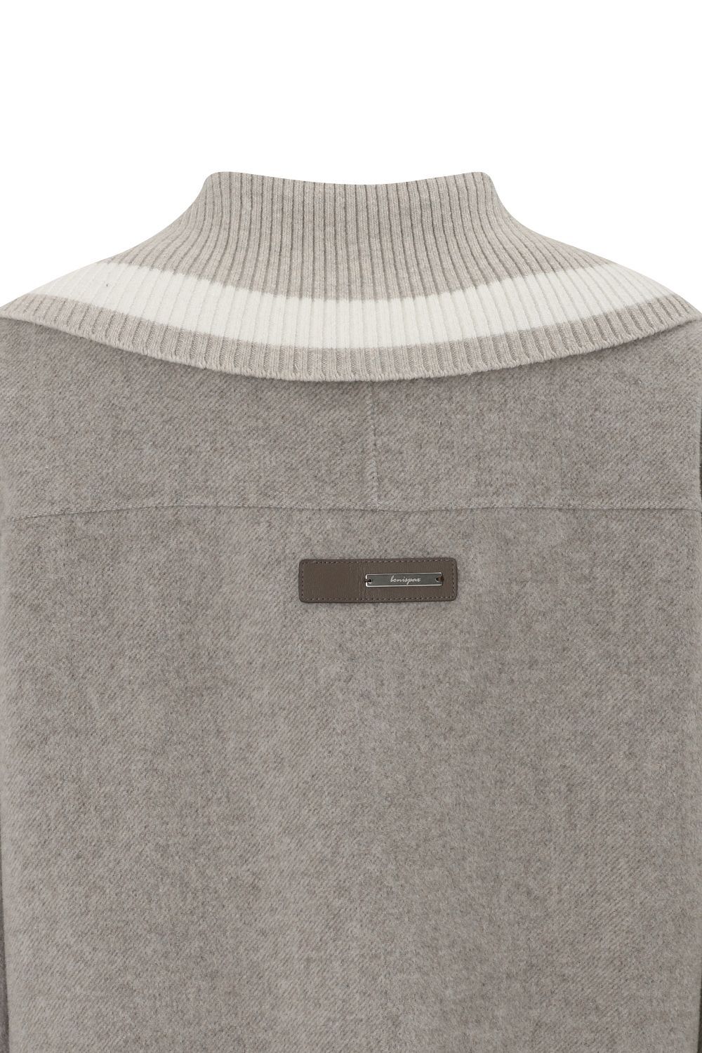 Bonispax Women's Knit-Collar Wool-Cashmere Short Coat B1G41HCT010 — original supplier image 1343-gallery-06