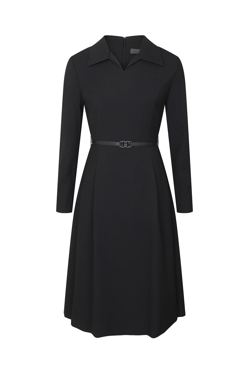 DECO Women's Sylvia Wool-Blend Belted Dress P4F41WOP070 — 1526-gallery-00