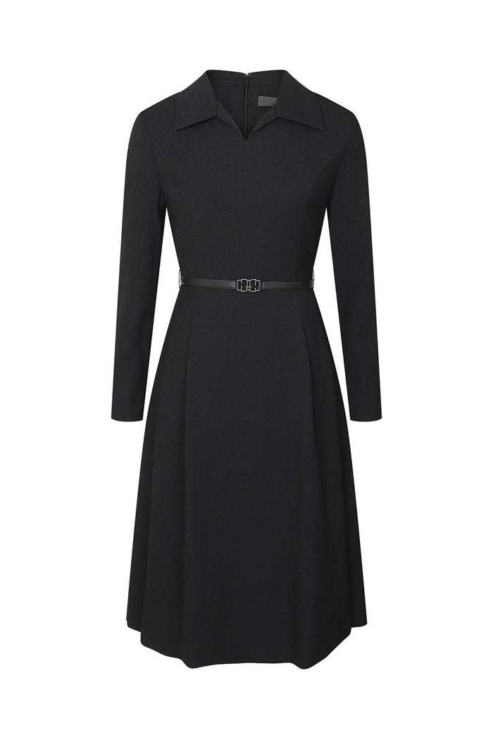 DECO Women's Sylvia Wool-Blend Belted Dress P4F41WOP070
