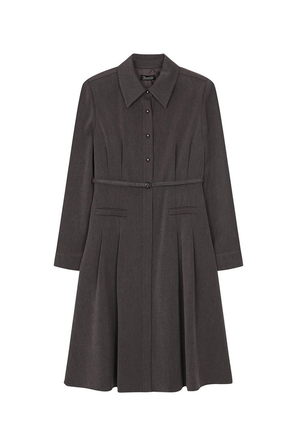 Reete Women's Collared Belted Pleated Dress U1F41WOP800 — original supplier image 1580-gallery-07
