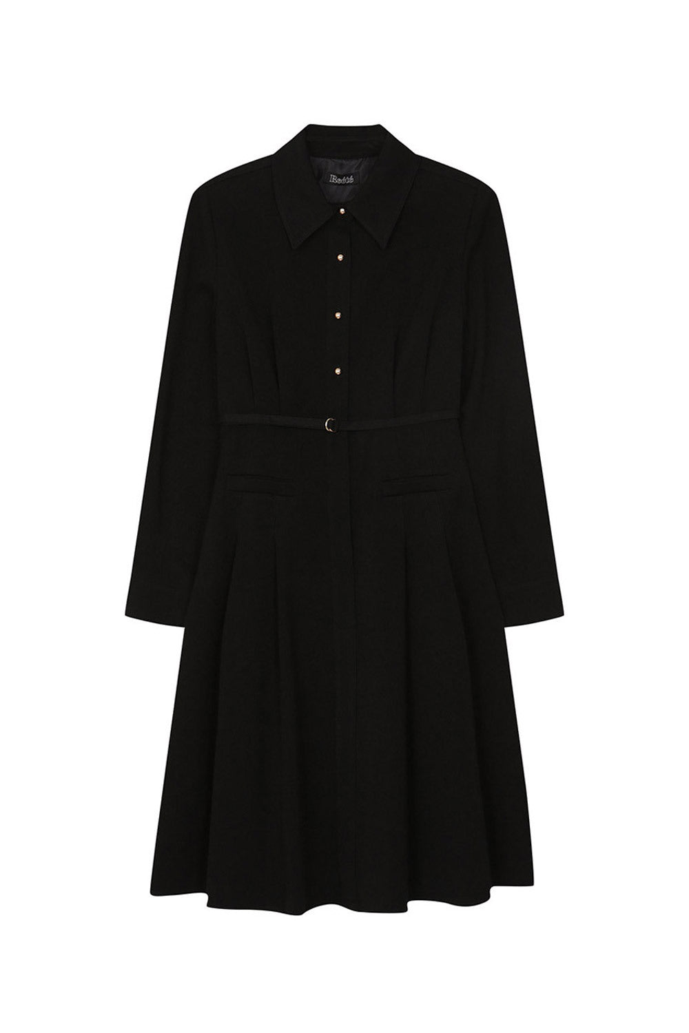 Reete Women's Collared Belted Pleated Dress U1F41WOP800 — original supplier image 1580-gallery-09