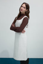 Reete Women's Square-Neck Button-Detail Tweed Dress U1F41WOP030 — original supplier image 1590-gallery-01