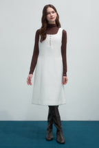 Reete Women's Square-Neck Button-Detail Tweed Dress U1F41WOP030 — original supplier image 1590-gallery-05