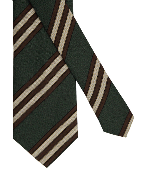 MANNERGRAM Sharp Stripe Silk-Blend Necktie – 4 Colors original view 1717406-gallery-01
