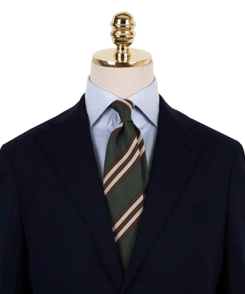 MANNERGRAM Sharp Stripe Silk-Blend Necktie – 4 Colors original view 1717406-gallery-03