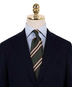 MANNERGRAM Sharp Stripe Silk-Blend Necktie – 4 Colors original view 1717406-gallery-03