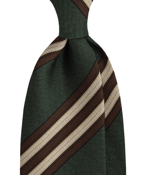 MANNERGRAM Sharp Stripe Silk-Blend Necktie – 4 Colors original view 1717406-hero-00