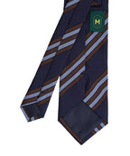 MANNERGRAM Sharp Stripe Silk-Blend Necktie – 4 Colors original view 1717407-gallery-02