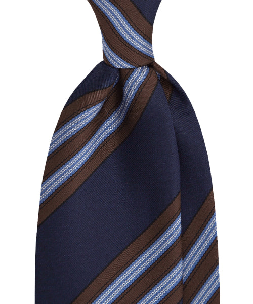 MANNERGRAM Sharp Stripe Silk-Blend Necktie – 4 Colors original view 1717407-hero-00
