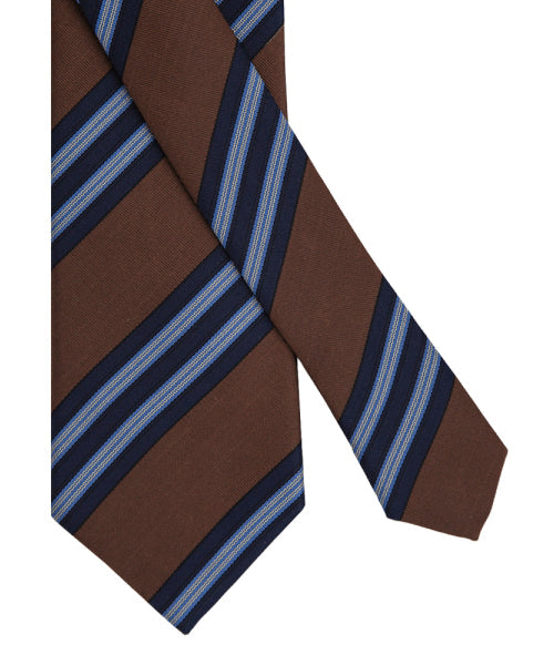 MANNERGRAM Sharp Stripe Silk-Blend Necktie – 4 Colors original view 1717408-gallery-01