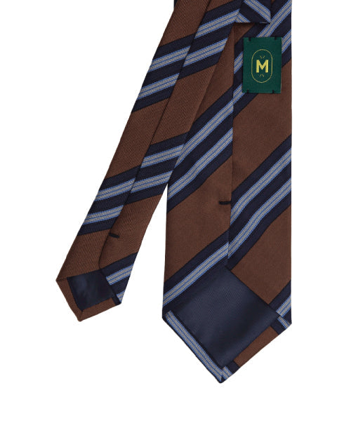MANNERGRAM Sharp Stripe Silk-Blend Necktie – 4 Colors original view 1717408-gallery-02