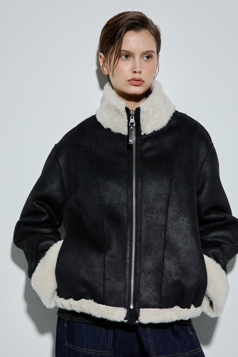 Bonispax Women's Reversible Faux Shearling Zip Jacket B1G42MJK500 — original supplier image 1830-gallery-02