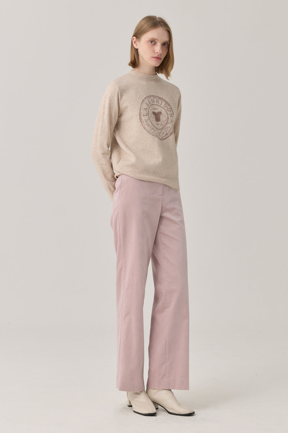 the renoma Women's Straight-Leg Corduroy Pants R2F41WSL110 — 1861-gallery-00