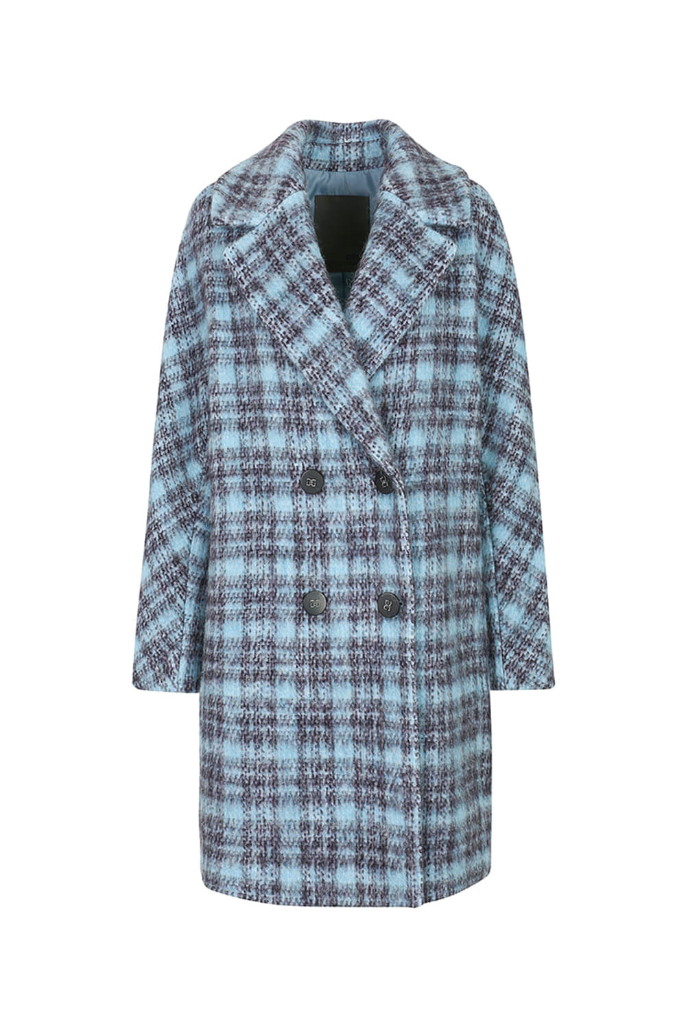 DECO Women's Alpaca Wool-Blend Check Double-Breasted Coat DCJHD4T04W — 1916-gallery-00