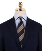 MANNERGRAM Sharp Stripe Silk-Blend Necktie – 4 Colors original view 1954165-gallery-03