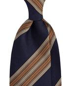 MANNERGRAM Sharp Stripe Silk-Blend Necktie – 4 Colors original view 1954165-hero-00