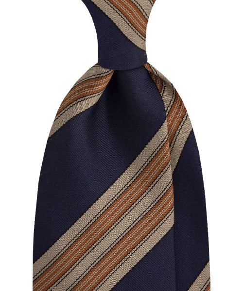 MANNERGRAM Sharp Stripe Silk-Blend Necktie – 4 Colors original view 1954165-hero-00