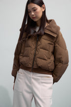 Bonispax Women's Wide-Collar Cropped Duck-Down Puffer Jacket B1F45OJP060 — original supplier image 2022-gallery-01