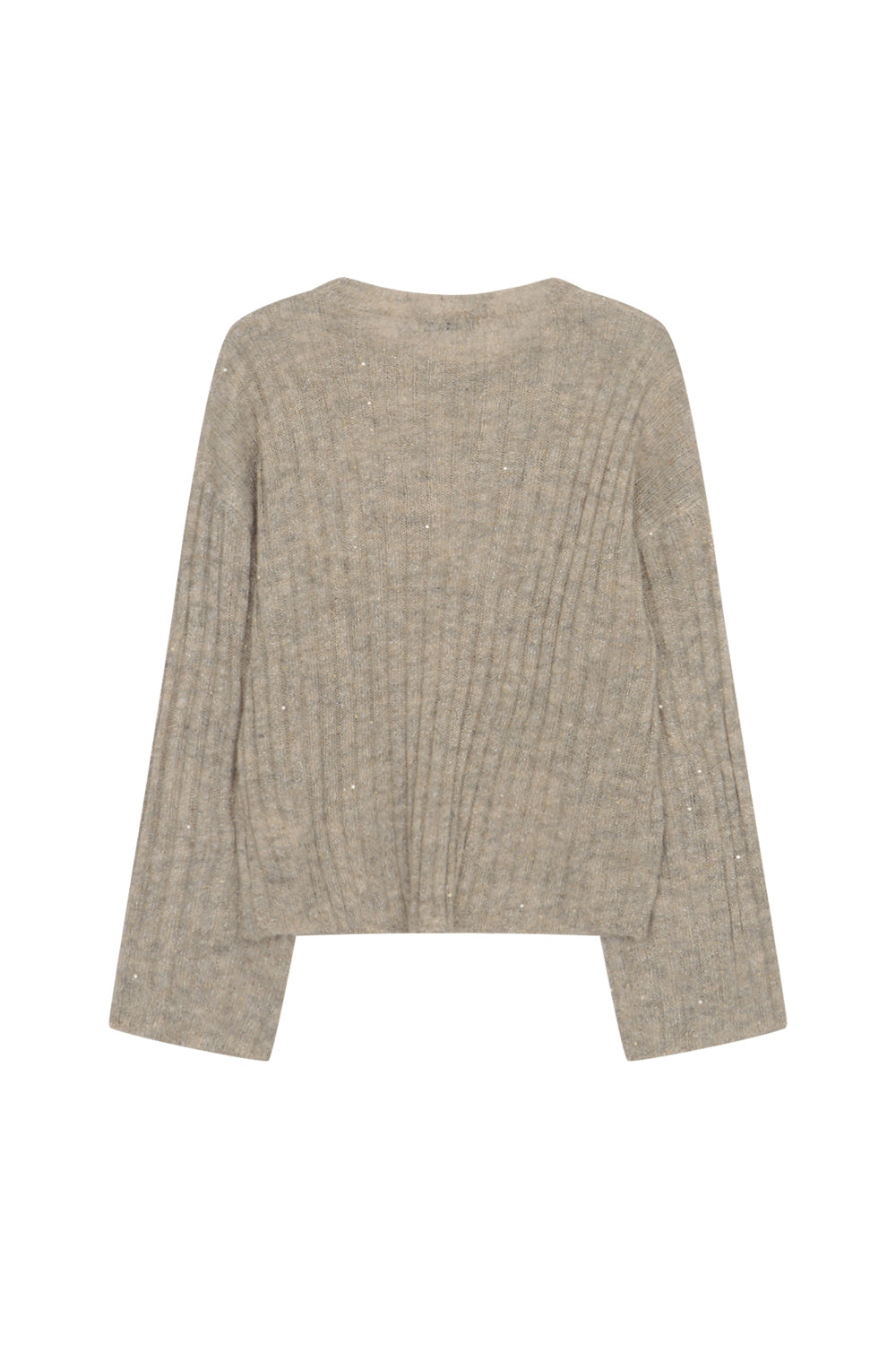 LESHOP BLANC Women's Glitter Ribbed Crewneck Sweater L2G45KPO200 — 2225-gallery-08