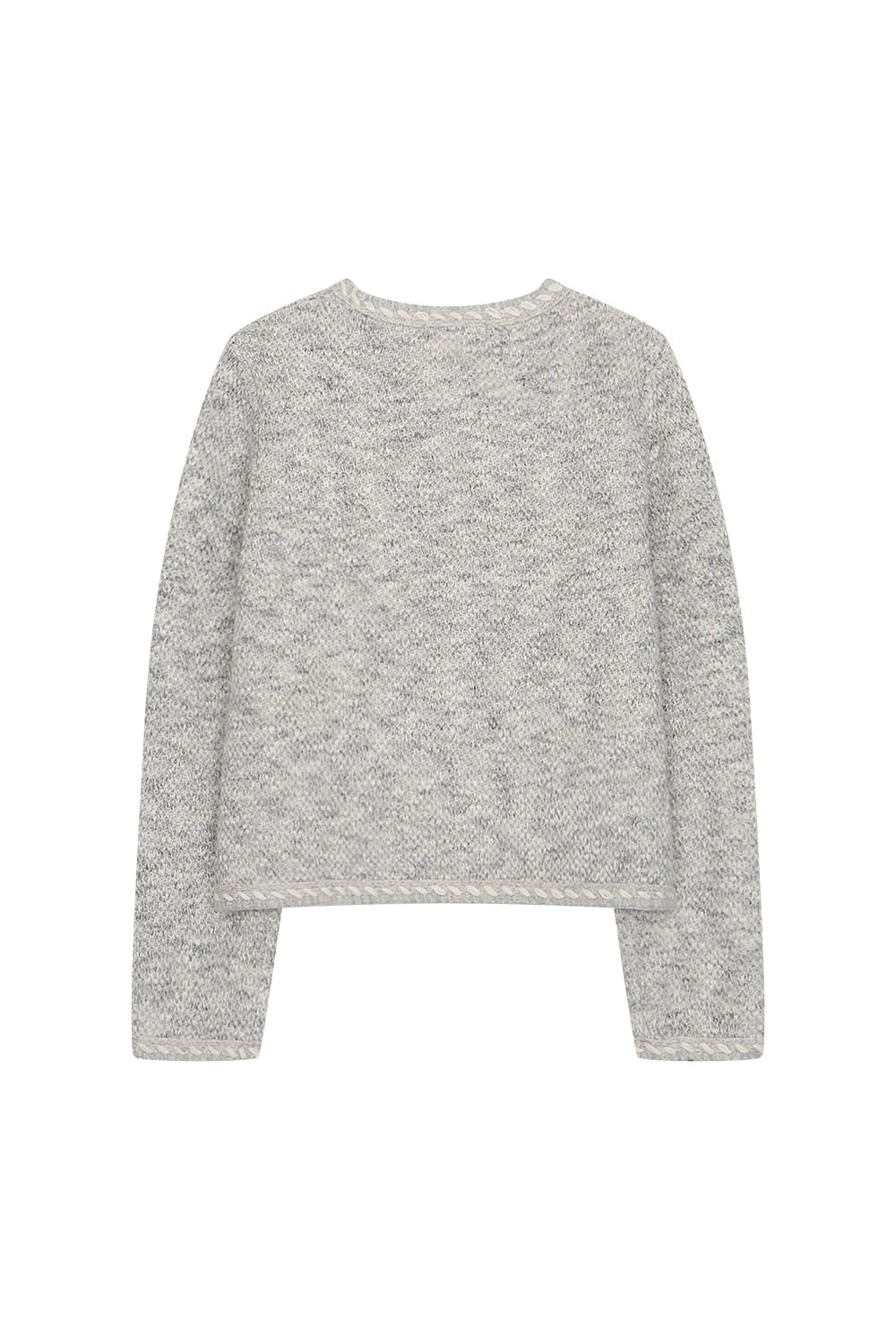 LESHOP BLANC Women's Two-Way Zip Tweed-Knit Cardigan L1G42KCD070 — original supplier image 2246-gallery-08