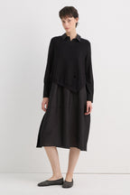 Bonispax Women's Shirt-Collar Distressed-Trim Knit Dress B1G32WOP020 — original supplier image 2297-gallery-00