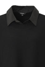 Bonispax Women's Shirt-Collar Distressed-Trim Knit Dress B1G32WOP020 — original supplier image 2297-gallery-10