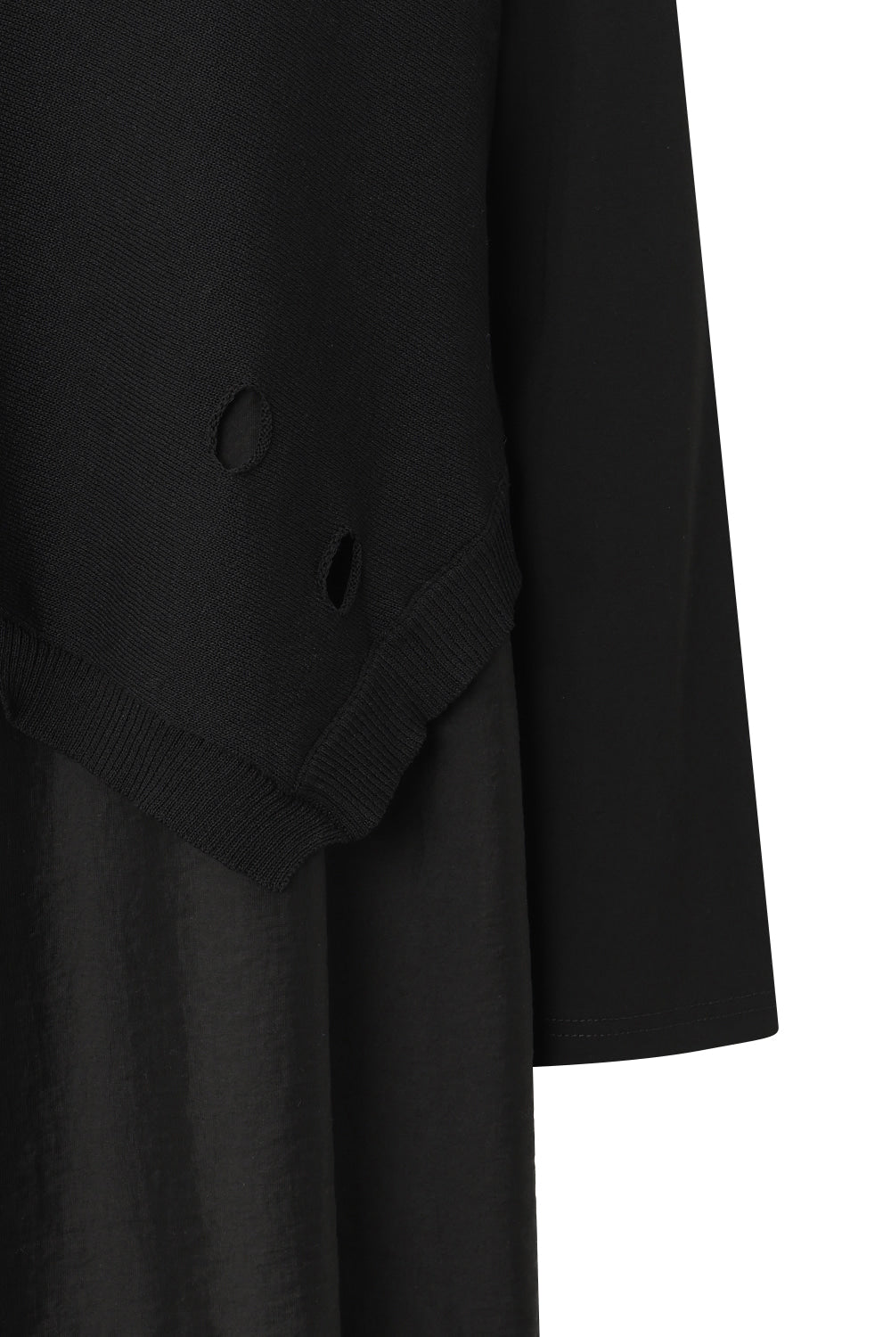 Bonispax Women's Shirt-Collar Distressed-Trim Knit Dress B1G32WOP020 — original supplier image 2297-gallery-11