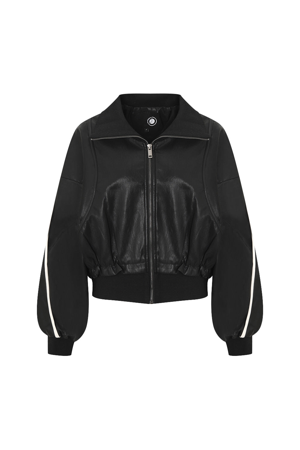 Bonispax Women's Contrast-Piping Faux-Leather Bomber Jacket B1G35LJK550 — 2299-gallery-09
