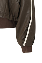 Bonispax Women's Contrast-Piping Faux-Leather Bomber Jacket B1G35LJK550 — 2299-gallery-11