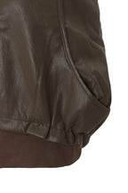 Bonispax Women's Contrast-Piping Faux-Leather Bomber Jacket B1G35LJK550 — 2299-gallery-12