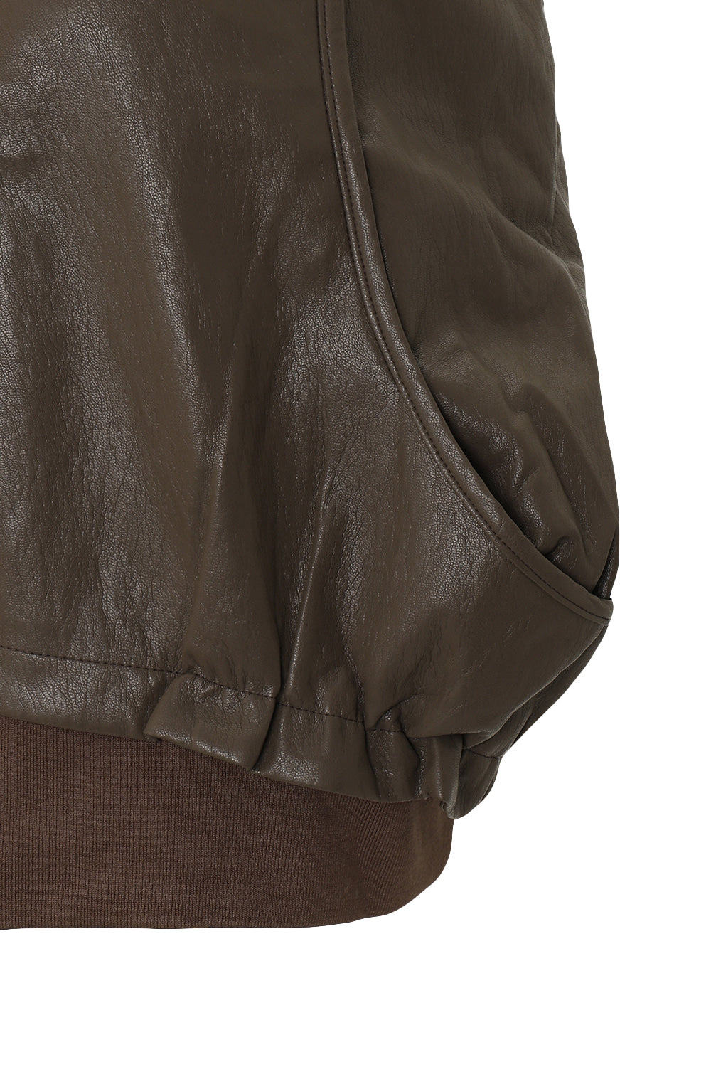 Bonispax Women's Contrast-Piping Faux-Leather Bomber Jacket B1G35LJK550 — 2299-gallery-12