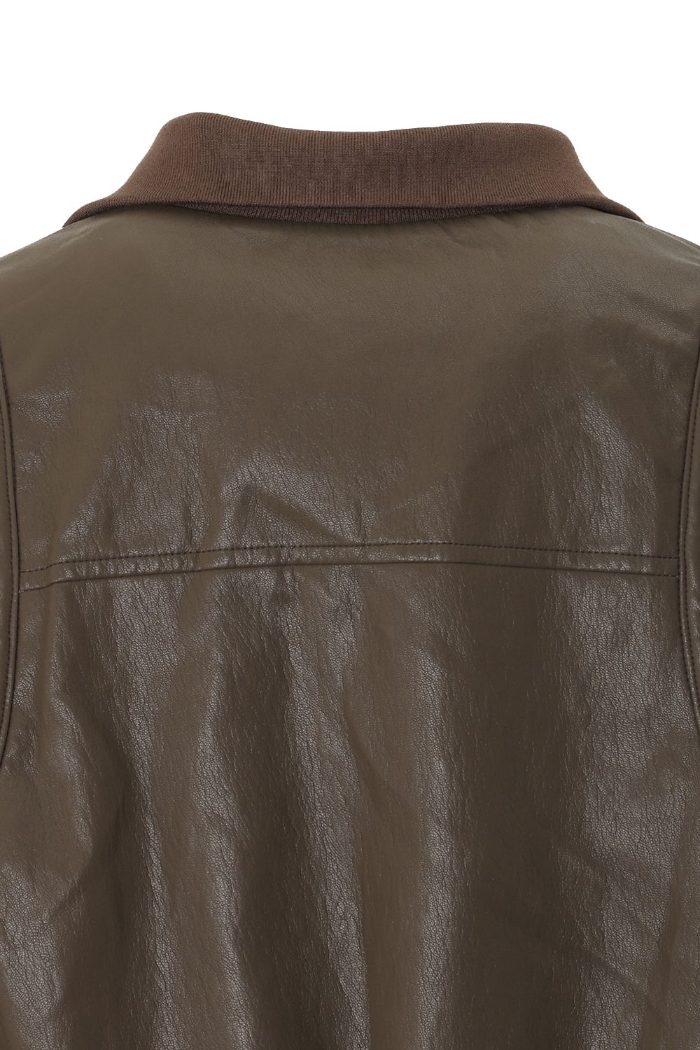 Bonispax Women's Contrast-Piping Faux-Leather Bomber Jacket B1G35LJK550 — 2299-gallery-13
