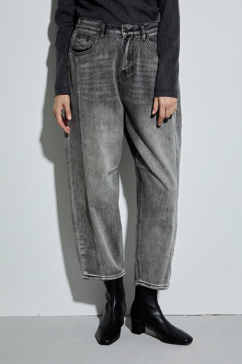 Bonispax Women's Panel-Seam Baggy Jeans B1G35DSL100 — 2322-gallery-01