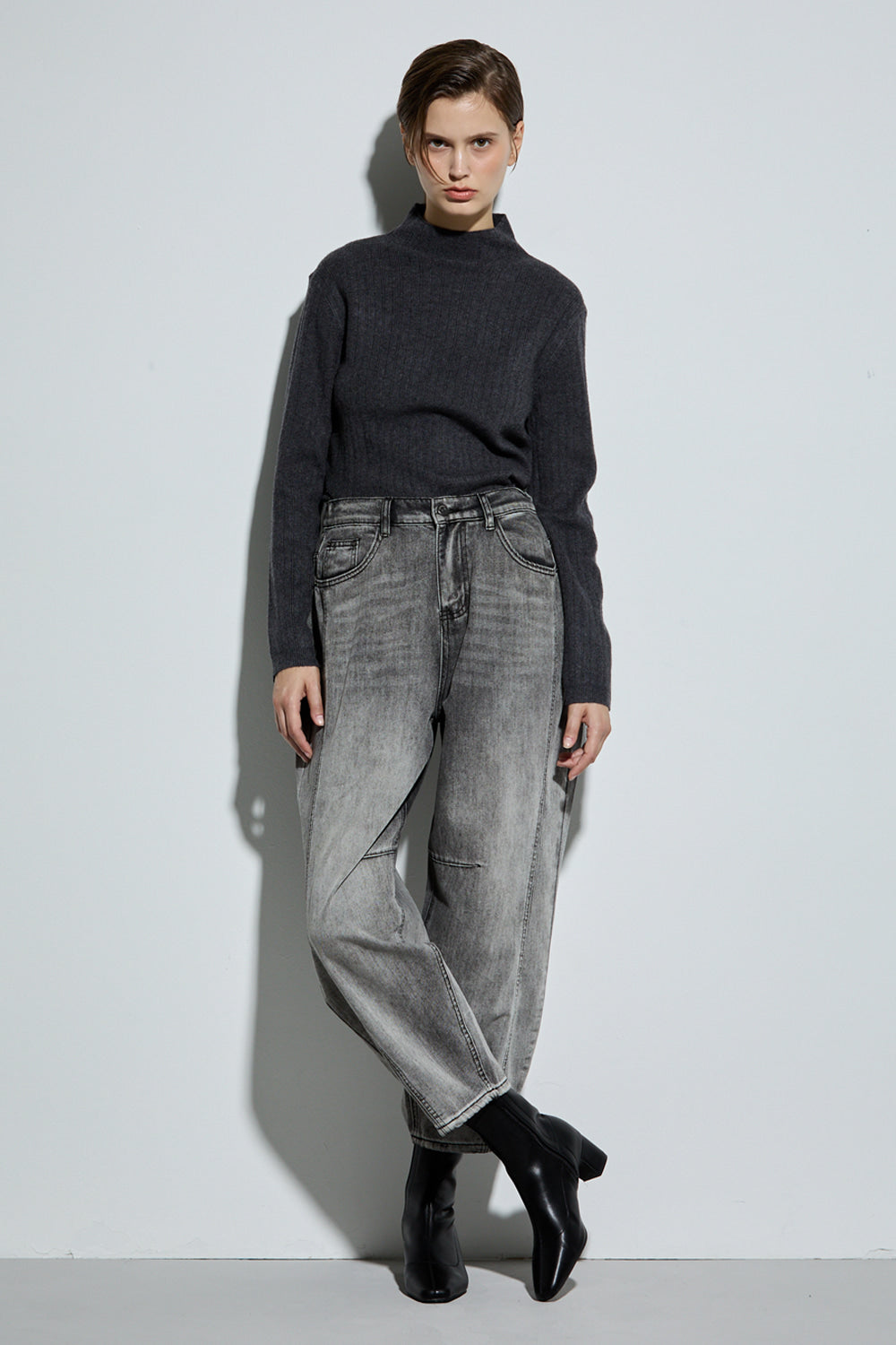 Bonispax Women's Panel-Seam Baggy Jeans B1G35DSL100 — 2322-gallery-04