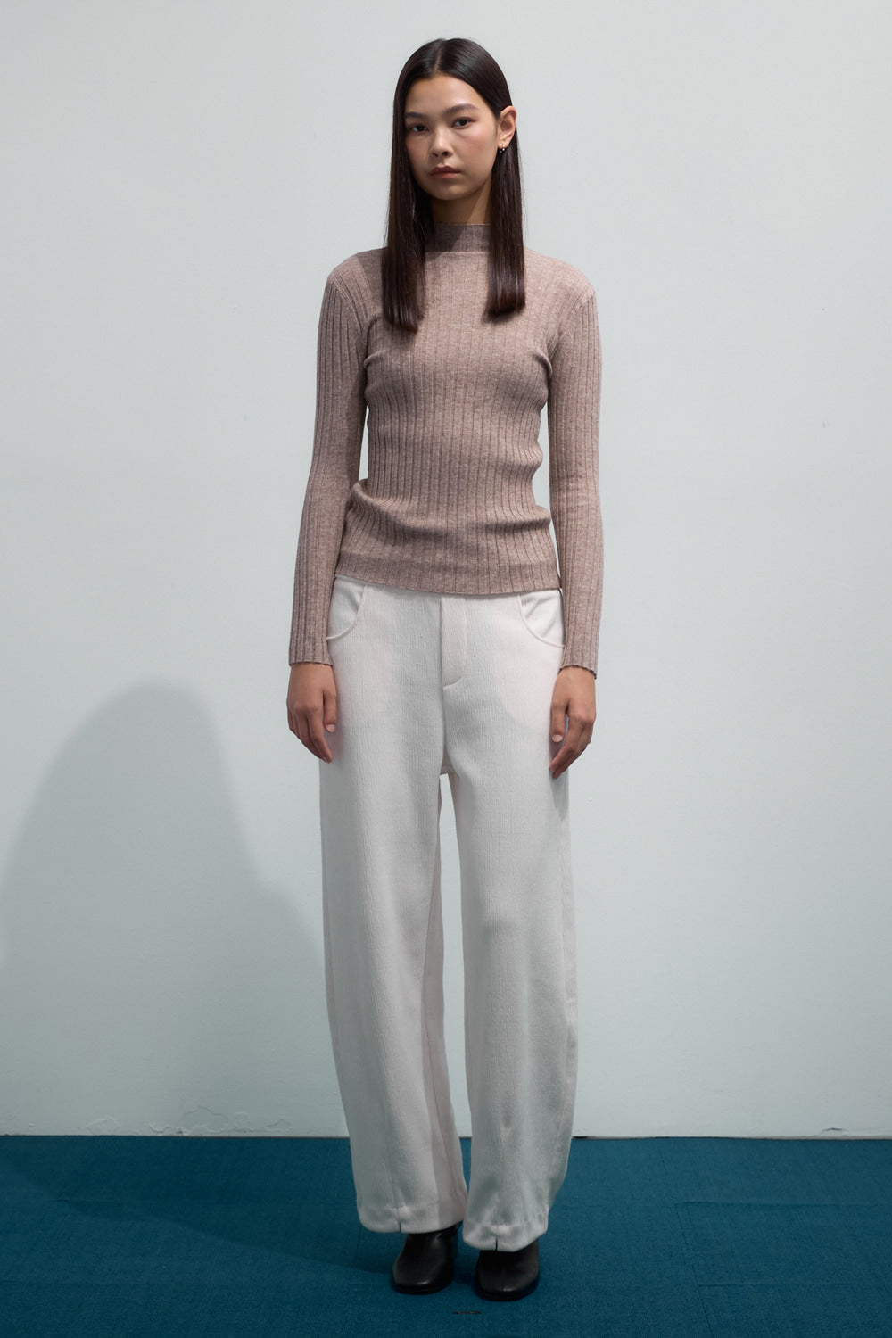 BONISPAX Slim-Fit Ribbed Mock-Neck Sweater B2F46KPO220 — original supplier image 2339-gallery-04