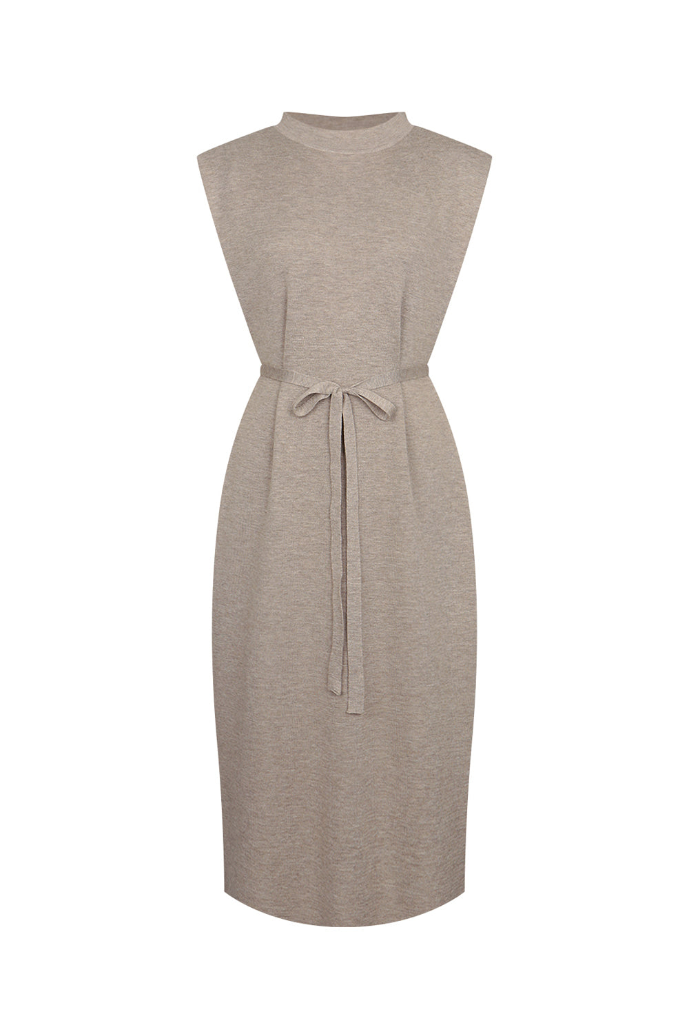 LESHOP BLANC Women's Waist-Tie Sleeveless Knit Dress L2G45KOP800 — 2671-gallery-01
