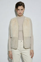 Bonispax Women's Suede-Look Shearling-Style Zip Vest B1G42MVT500 — 2694-gallery-00
