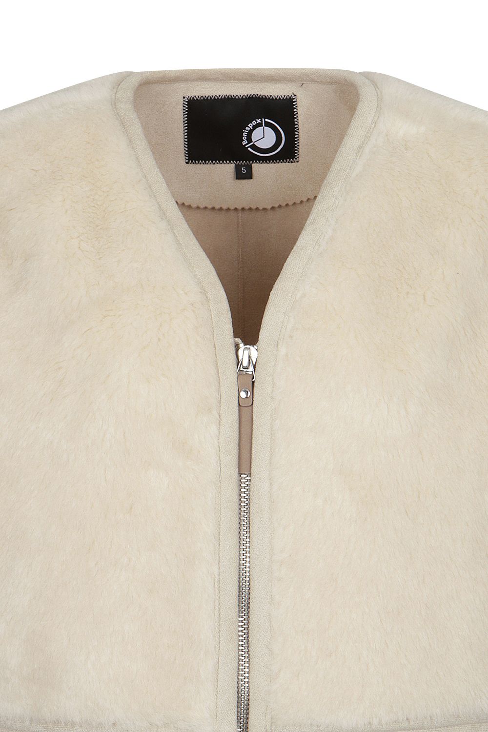 Bonispax Women's Suede-Look Shearling-Style Zip Vest B1G42MVT500 — 2694-gallery-04